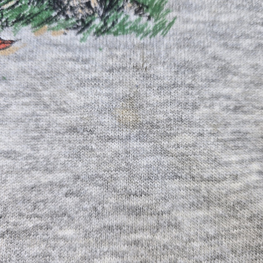 Vtg 90s Janice Thomsen Deer Hoodie XL Ultra Sweats Wildlife Gorpcore USA Grandpa - Picture 6 of 10